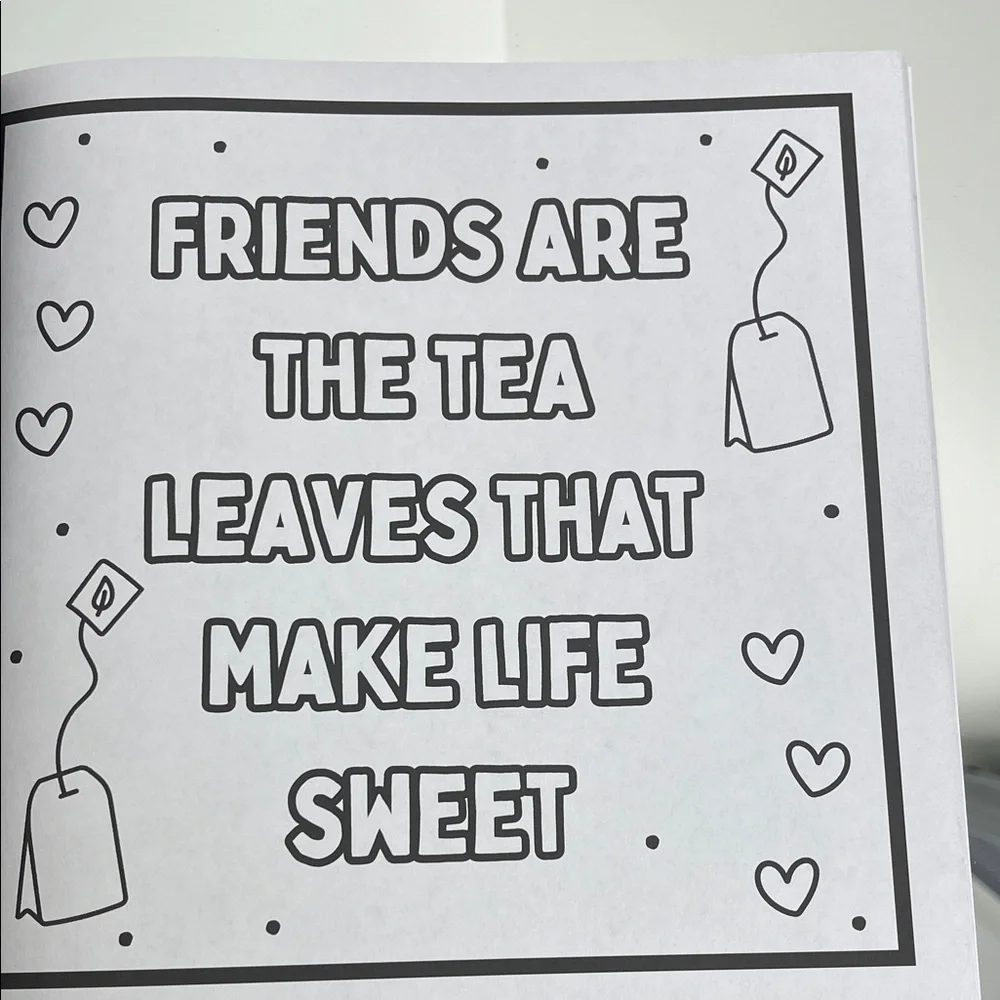 Writeitdown Tea Party Coloring Book - Picture 6 of 6